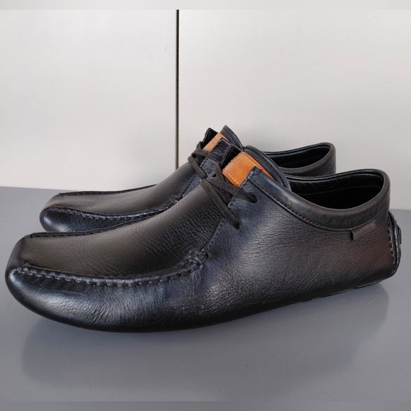 Louis Vuitton Black Veau Soie Leather Loafers Shoes main image 7